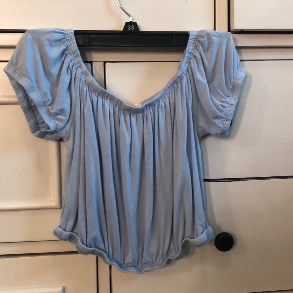 Off the shoulder crop top